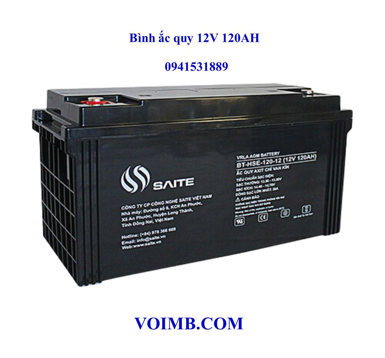 Bình ắc quy 12V120AH